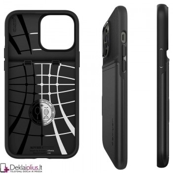 Spigen Slim Armor Cs dėklas - juodas (telefonui Apple Iphone 13 Pro) Spigen Slim Armor Cs dėklas - juodas (telefonui Apple Iphone 13 Pro)